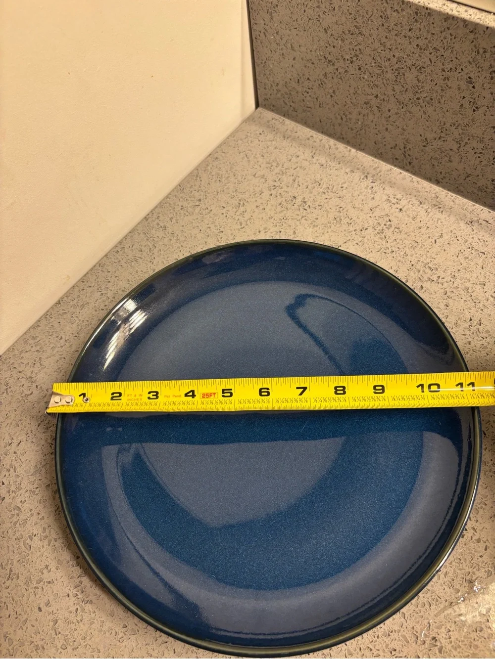 Crate & Barrel Blue Dinner Plates - Set of 2